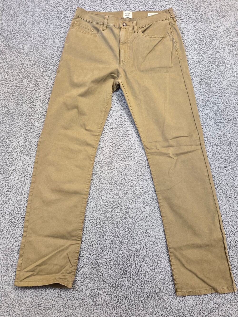 NWoT Flint and Tinder Khakis Size 32x32 Tan Classic Fit Straight (1220)